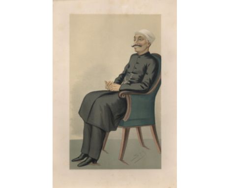 Vanity Fair Print Rare Proof Copy titled Nawab Jung "An Indian Statesman" dated 14. 10. 1876. Approx size 16x11. Good conditi