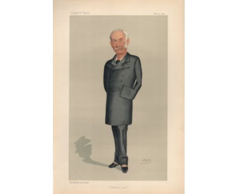 Vanity Fair Print titled Sir Edward Bradford "Scotland Yard" Policeman dated 15. 11. 1890. Approx size 16x11. Good condition 