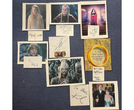 Lord Of the Rings Collection. Signatures include Royd Tolkien, Liv Tyler, Craig Parker, Cate Blanchett and many more. Good co