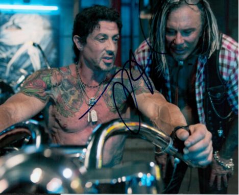 The Expendables Actor, Mickey Rourke signed 10x8 colour photograph pictured during his role as Tool in the 2010 American acti