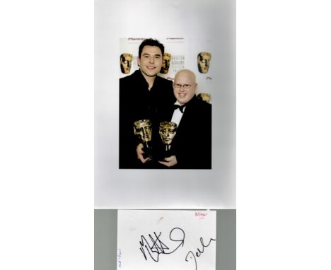 Matt Lucas and David Walliams signed Album Page. Also includes unsigned photo. Unsigned photo of the duo at The British Acade