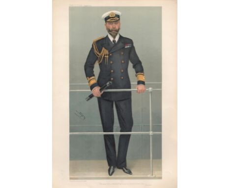 Vanity Fair Print titled Lous Battenburg Mountbatten "He was born a Serene Highness" Royalty dated 16. 02. 1905. Size Approx 