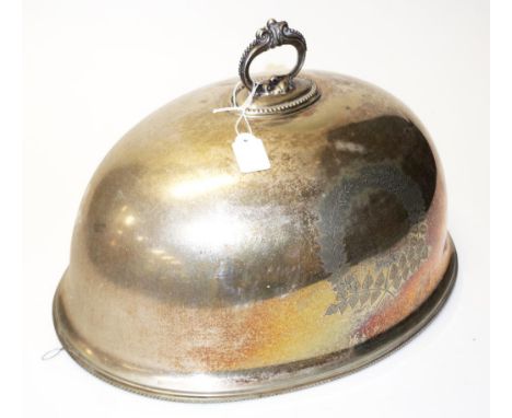 Walker and Hall Silver plated meat cover marked W&amp;HS BP