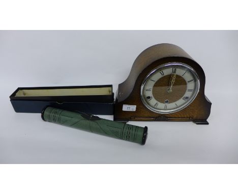 Art Deco Bentina clock, with Roman numerals together with 'La Marseillaise' music scroll arranged by F. Beyer, de Lisle 