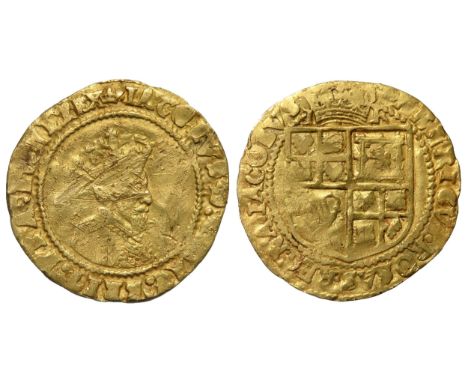 James I Brtain crown. Second coinage, 1604-19. Gold, 21mm. 2.22g. Crowned bust right, IACOBVS D G MAG BRITFRA ET HIB REX. R. 