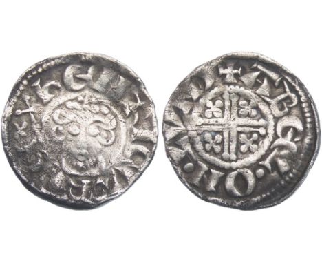 John Penny. Circa 1199-1216 AD. London. Silver, 1.30g. 18.5 mm. Crowned facing bust with sceptre, +HENRICVS REX. R. Short cro