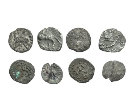 Celtic silver units (4). Circa 1st century BC-1st century AD. Corieltauvi, Dobbuni and Gaulish issues. 11mm-14.5mm.