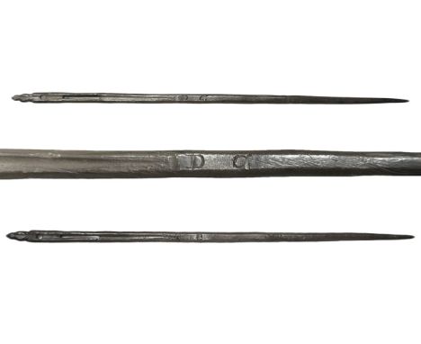 Post medieval silver bodkin. Circa 1600-1700 CE. 7.32g. 123mm. Known as â€˜bodkinsâ€™ which is a term generally assumed to re