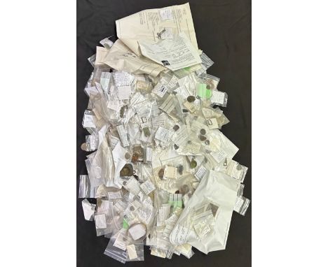 Large collection of PAS recorded coins and artefacts from the Iron age through to the post medieval periods. A box containing