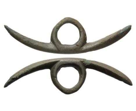 Iron age cosmetic woad grinder pestle. Circa 1st century BCE. A small finely cast example that survives in a good state of pr