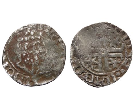 Scotland, Alexander II penny, Roxburgh. Circa 1235 AD. Crowned bust right, sceptre in front, +ALEXSANDER REX. R. Voided short