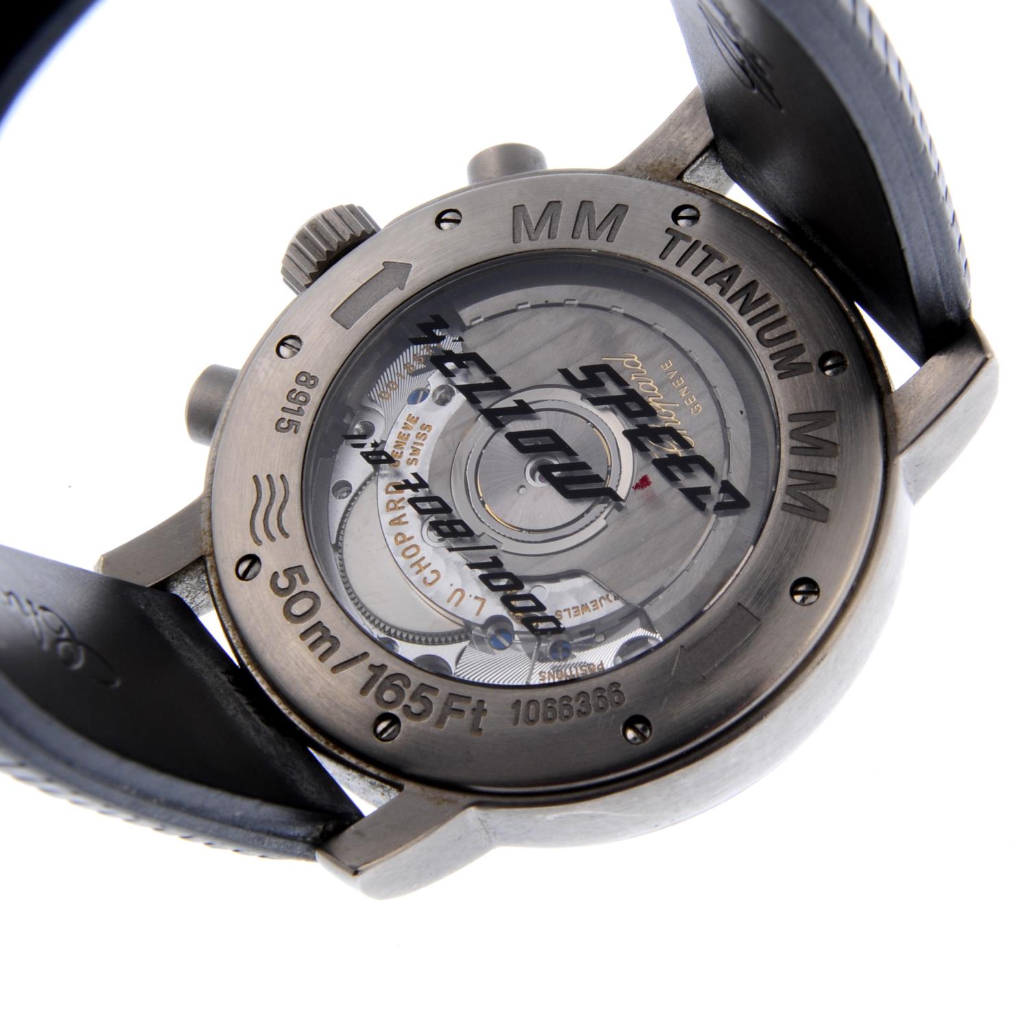 CHOPARD - a gentleman's Mille Miglia chronograph wrist watch. Titanium case with tachymeter bezel