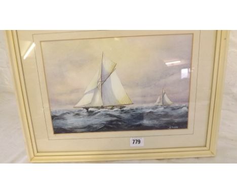 R Pearson – Racing Yachts -  8” x 12” .Signed   