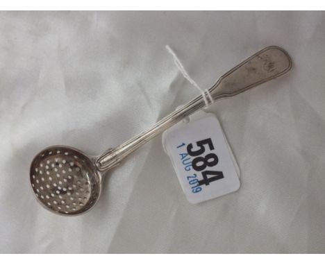 Georgian fiddle thread pattern sifter ladle, Lon 1796 by WE &amp; WF 12g.       