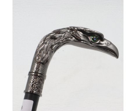 Eagle head two piece walking stick. UK P&amp;P Group 3 (£30+VAT for the first lot and £8+VAT for subsequent lots) 
