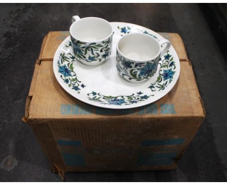 Boxed set of Midwinter cups, plates etc