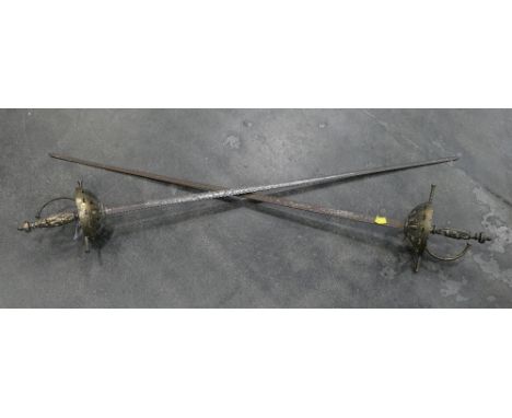 Two vintage rapiers This bladed lot is not for sale to people under the age of 18. By bidding on this item you are declaring 