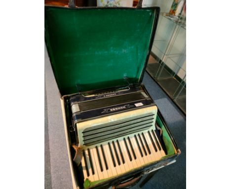 Hohner Carmen II model Accordian in fitted box . 