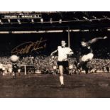 Geoff Hurst signed 10x8 inch 1966 World Cup Final black and white photo. Good condition Est.