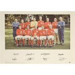 Roger Hunt, Gordon Banks, Jack Charlton, George Cohen, Martin Peters, Geoff Hurst, Alan Ball and Ray