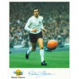 Football Martin Chivers signed 10x8 inch colour Autographed Editions photo with bio on back. Good