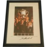 Sean Fitzpatrick signed 24.5x18.5 inch framed photo of 1995 captain of New Zealand rugby union