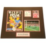 Norman Whiteside, Signed 22x18 signature piece 1985 F.A cup final Everton v Manchester United.