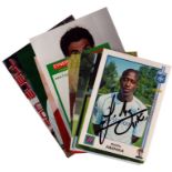 Football collection 12,signed colour promo photos from around European leagues includes Jason Euell,