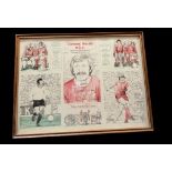 Tommy Smith signed montage photos. Mounted and framed. Measures 17x13 inch appx. Good condition