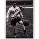 Dave Mackay signed 10x8 inch black and white photo. Good condition Est.