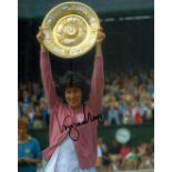 Virginia Wade 8x10 inch signed colour photo. Good condition Est.
