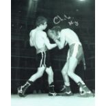 Charlie Magri signed 10x8inch black and white photo. Good condition Est.