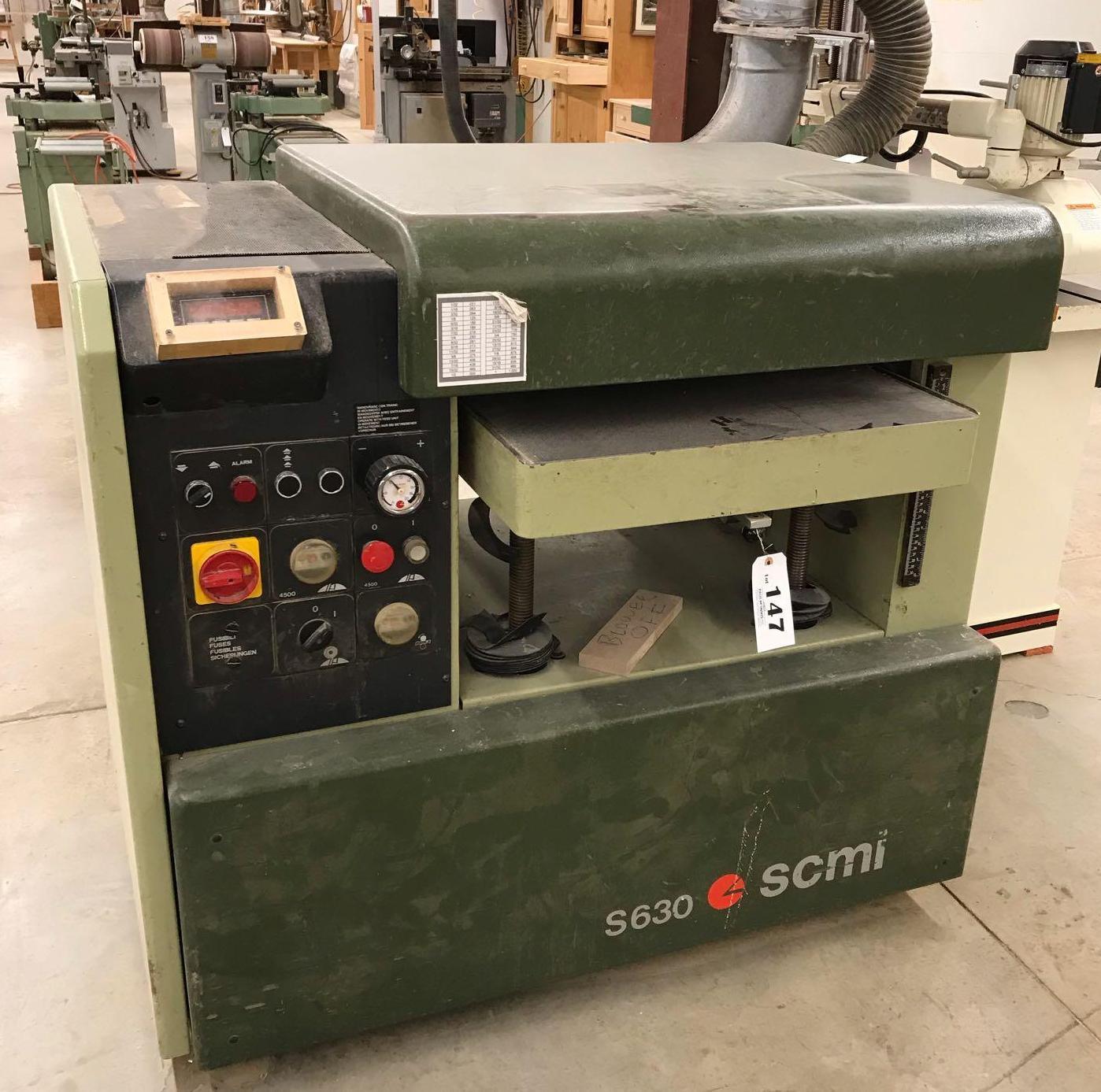 Scmi s630 24" planer with Tersa disposable tooling head. 220v, 3ph