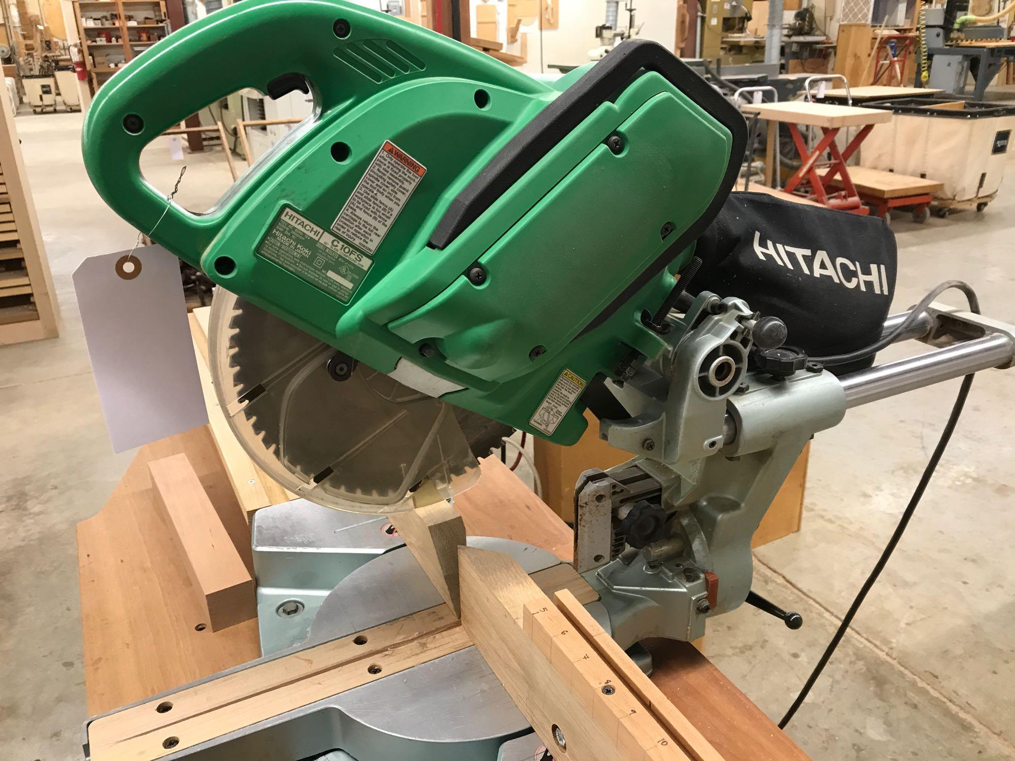 Hitachi sliding compound miter saw C10FS on