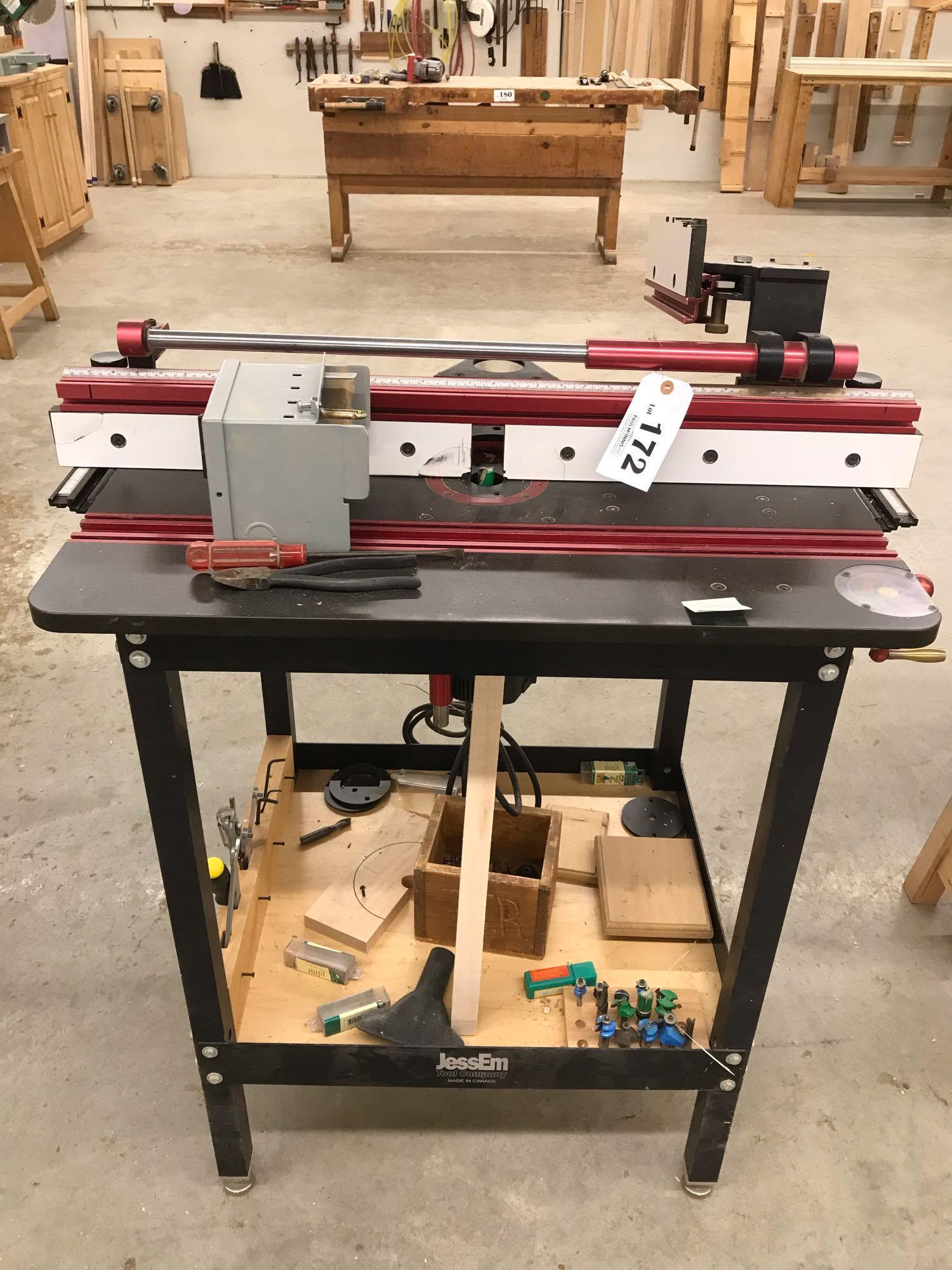 JessEm router table with PorterCable 2 1/4 HP variable speed router