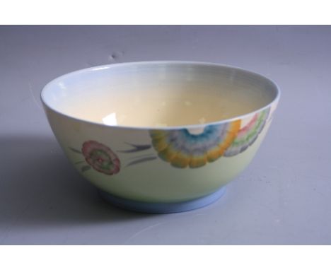 CLARICE CLIFF FOR A.J. WILKINSON LTD, honey glaze bowl, Royal Staffordshire Pottery backstamp, diameter approximately 22cm