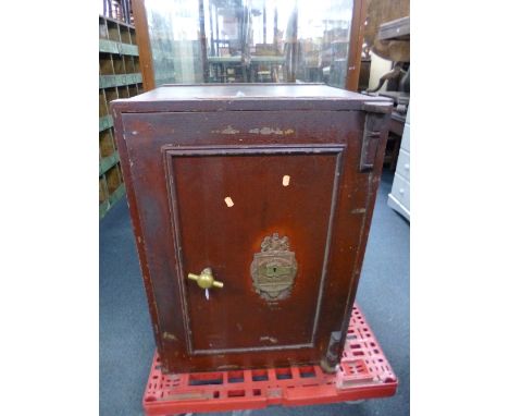 A LARGE  VINTAGE SAFE, by Phillips & Sons, Birmingham, approximate size width 61cm x height 86cm x depth 60cm (locked, no key