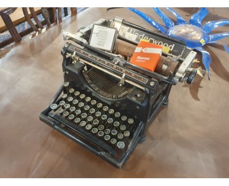 A vintage Underwood typewriter 