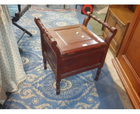 A 19th century mahogany commode