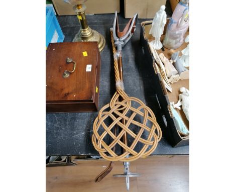 Carpet beater together and shooting stick