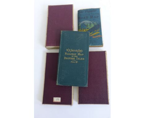 A box containing  a collection of Ordnance Survey maps to include a W.H Smith & Sons Railway map of the British Isles 