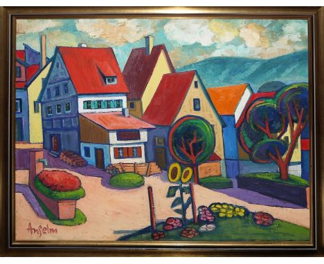 Fred Anselm, Künstlernachlass von 13 Portrait- und Landschaftsmalereien, Ölgemälde, ab 1954Fred Anselm, 25. März 1922 Oberdie