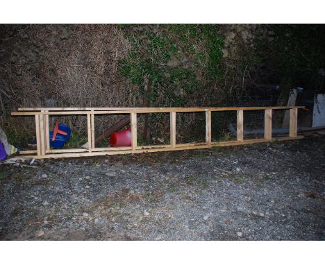 2 x roof verge ladder racks/rafters, 190" long approx.