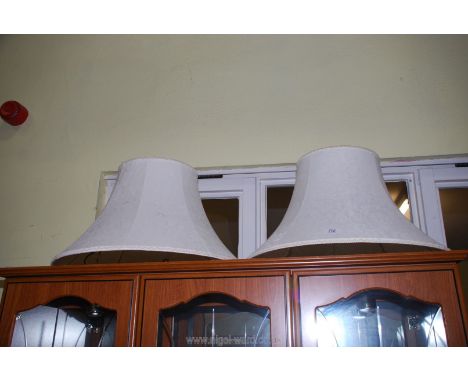 Two standard lamp shades 
