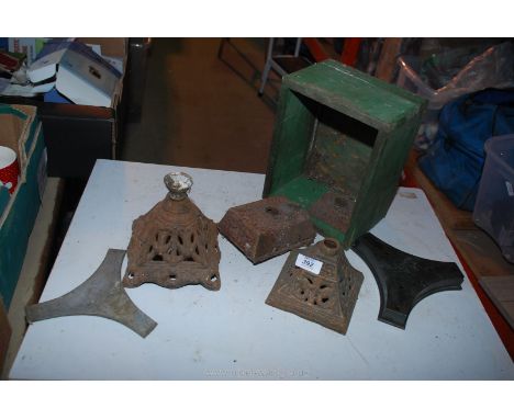 Oil lamp bases, etc.,