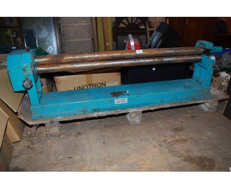 A metal sheet bender/former/roller, over 40" working width and also having wire/rod bending grooves.