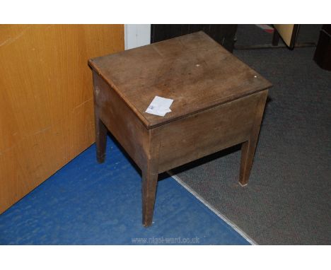 A commode stool.