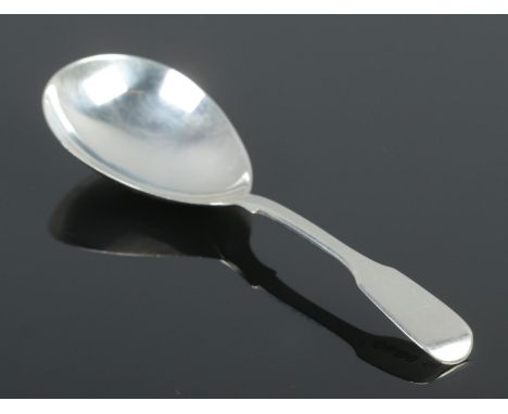 An early Victorian silver caddy spoon. Assayed for London, 1838 with makers mark BS (possibly Benoni Stephens). Total weight:
