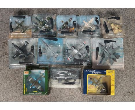 A collection of boxed aeroplane models. To include Motor Max 'Mosquito', Easy Model 'Hurricane' and several others.  