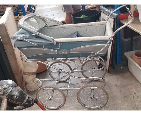 A vintage Silver Cross 'Portman' pram.  